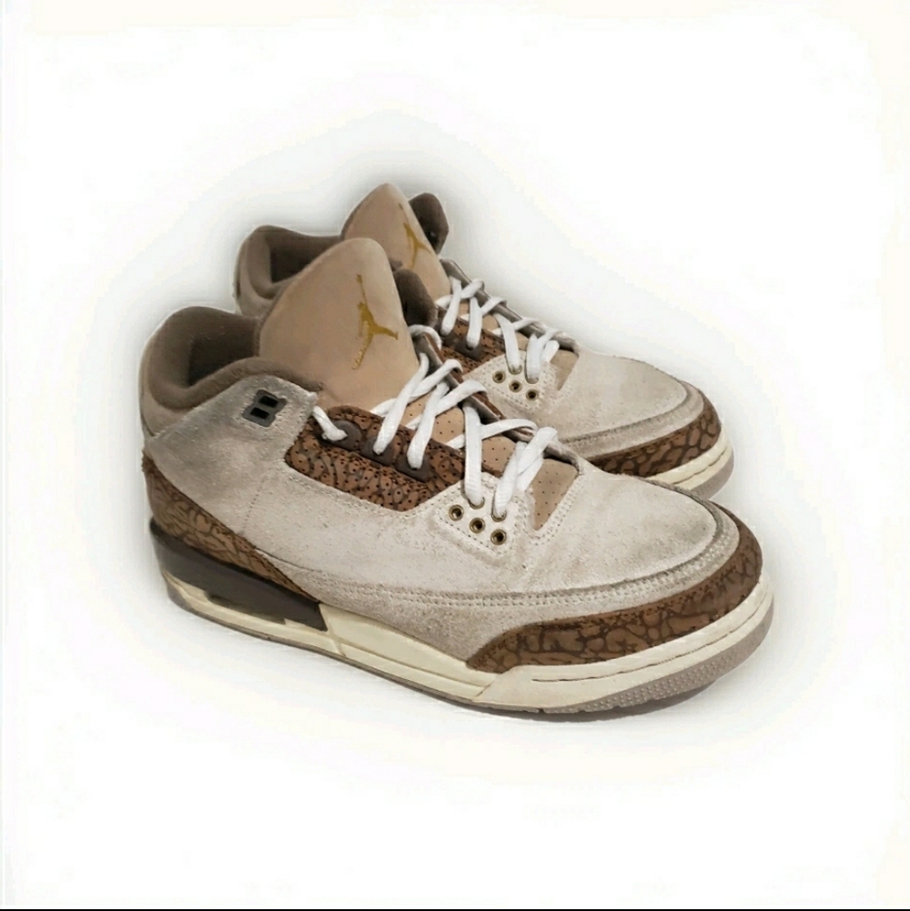 Air Jordan 3 Retro Palomino GS Size 6.5Y DM0967-102 Orewood Brown Suede W Laces